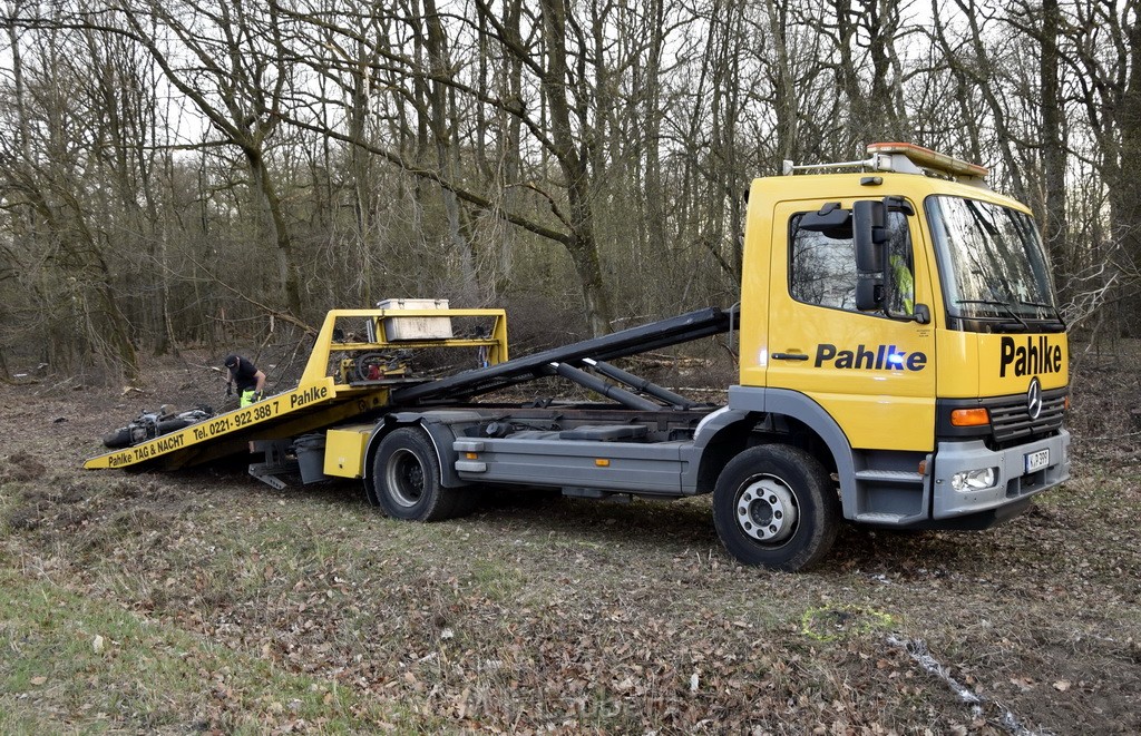 Schwerer VU Krad Fahrrad Koeln Porz Alte Koelnerstr P285.JPG - Miklos Laubert